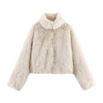 Winter Artificial Fur Effect Coat