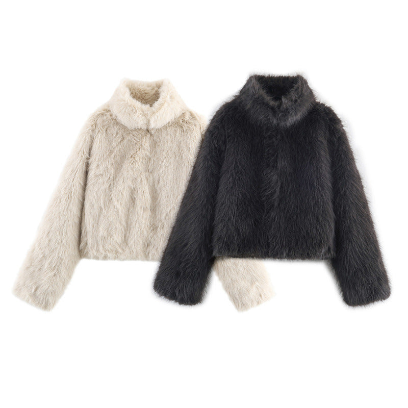 Winter Artificial Fur Effect Coat