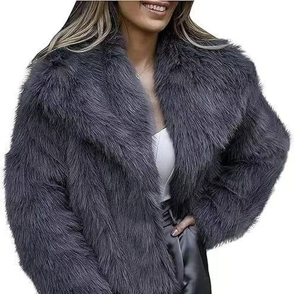 Faux Fur Coat Female Short Chic